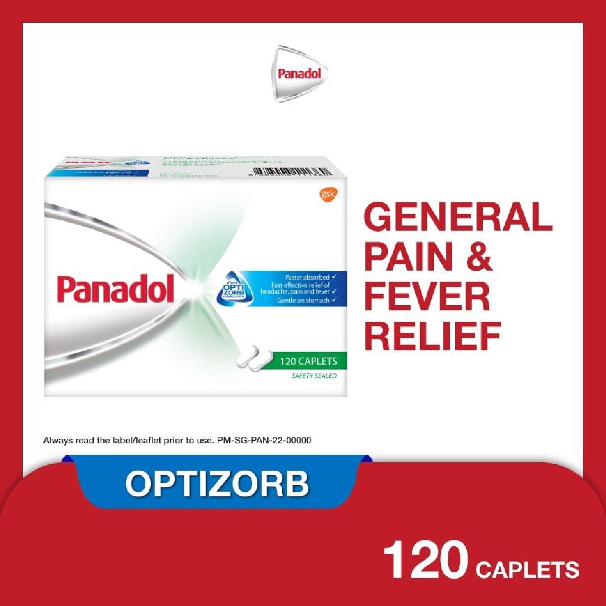 Optizorb Tablet (For General Pain + Fever Relief) 120s