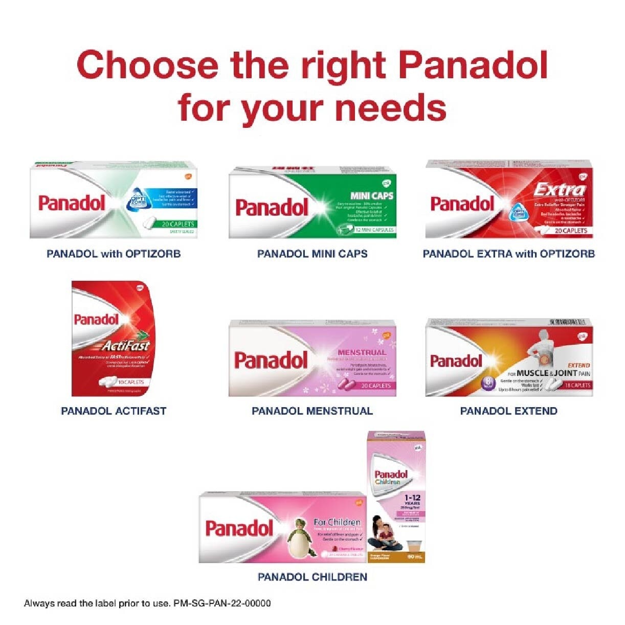 Panadol with Optizorb Caplets 20s