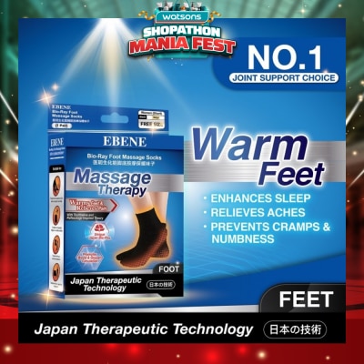 EBENE - Foot Massage Socks For Women Black
