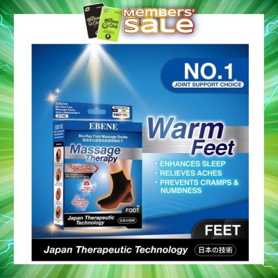 EBENE - Foot Massage Socks For Women Black
