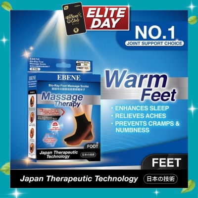 EBENE Foot Massage Socks For Women Black image