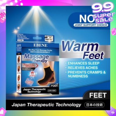 EBENE Foot Massage Socks For Women Black