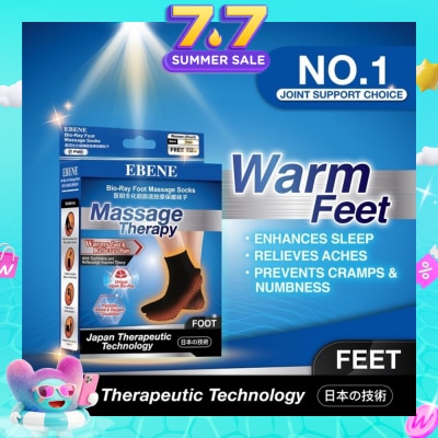 EBENE - Foot Massage Socks For Women Black