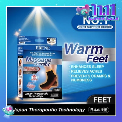 EBENE Foot Massage Socks For Women Black