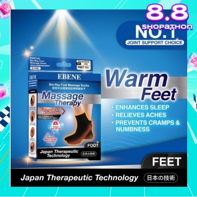 EBENE Foot Massage Socks For Women Black
