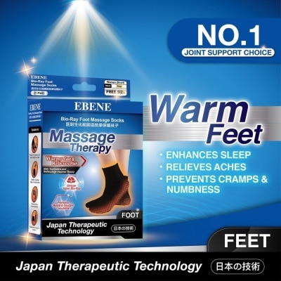 EBENE Foot Massage Socks For Women Black