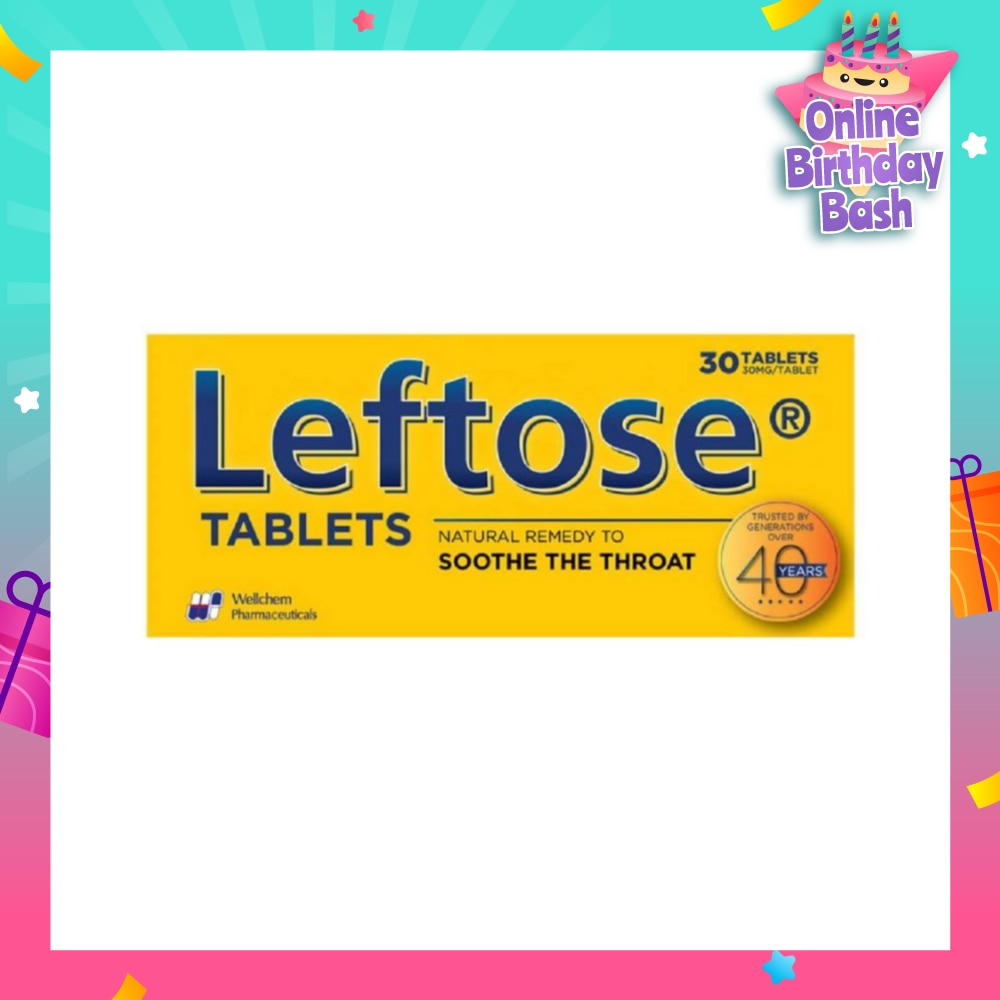 Chesty Coughs & Sore Throats 30mg (Per Tablet) 30 Tablets