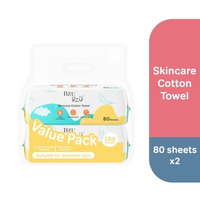 BZU BZU Skincare Cotton Towel Value Packset 80s X 2 pack