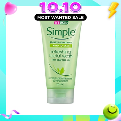 SIMPLE SIMPLE Refreshing Facial Wash 150ml (Kind to skin) image