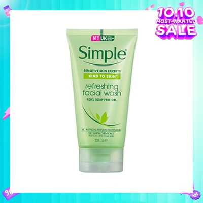 SIMPLE SIMPLE Refreshing Facial Wash 150ml (Kind to skin)