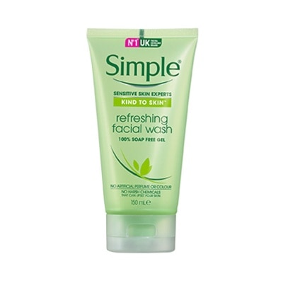 SIMPLE SIMPLE Refreshing Facial Wash 150ml (Kind to skin)