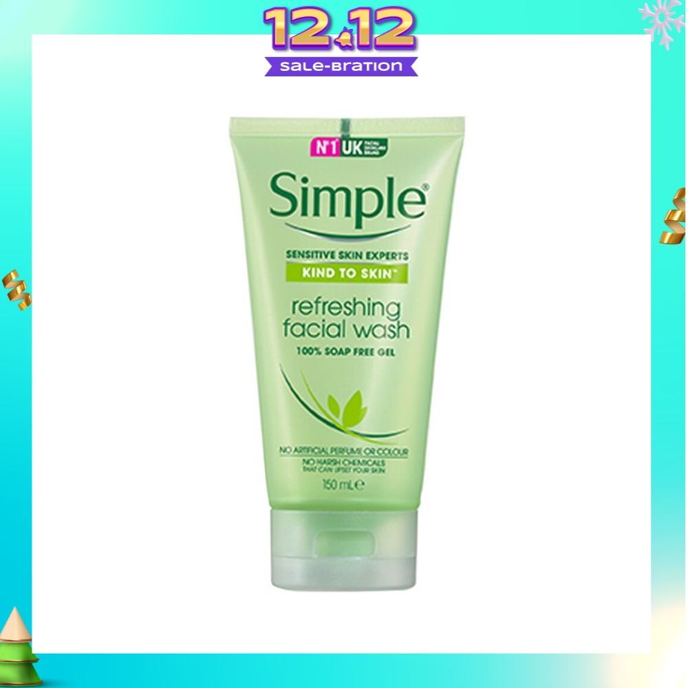 SIMPLE Refreshing Facial Wash 150ml (Kind to skin)