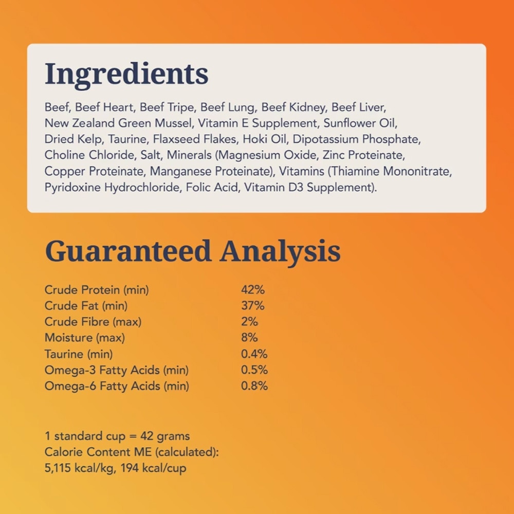 Beef Feast Freeze-Dried Cat Food 320g