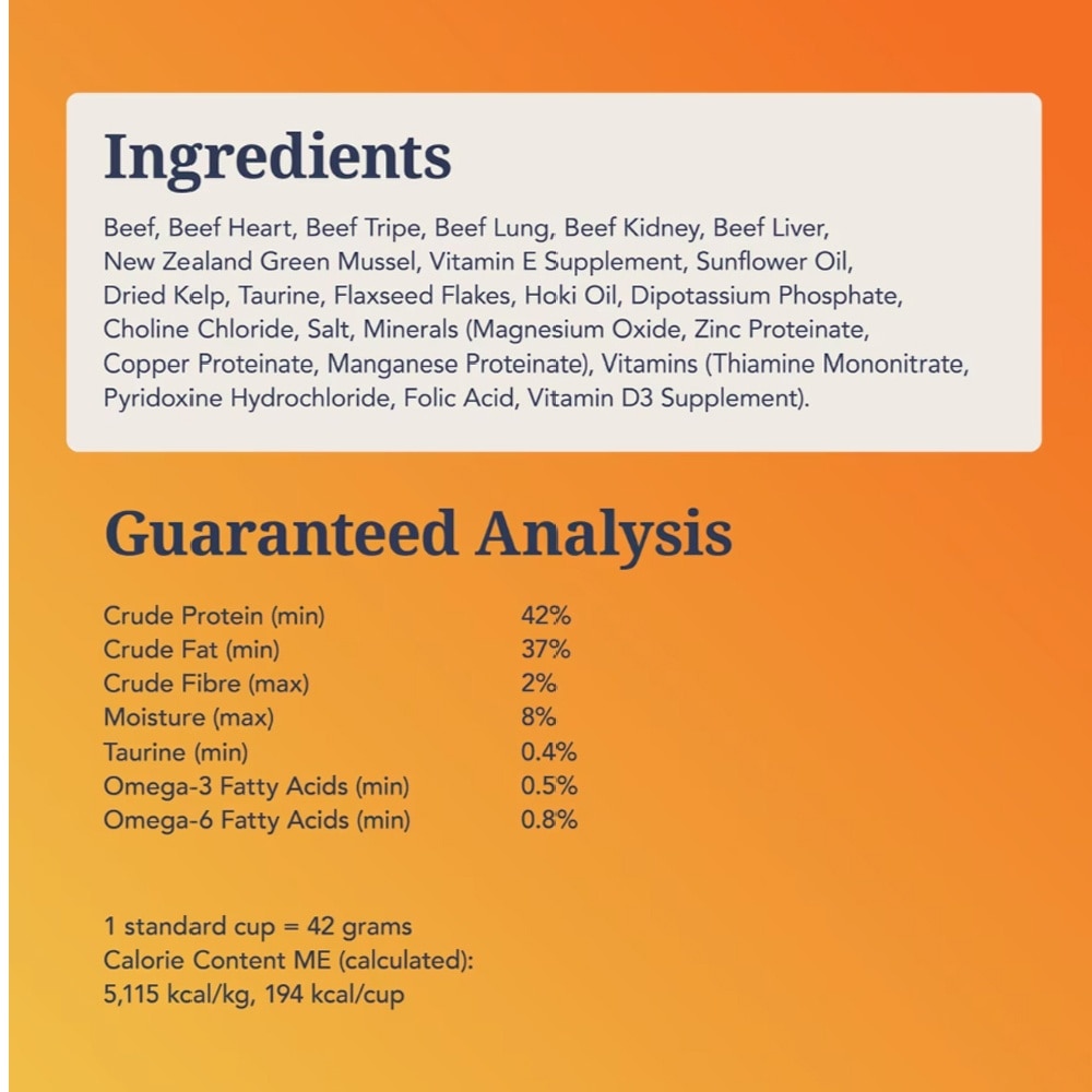 Beef Feast Freeze-Dried Cat Food 320g x 3s