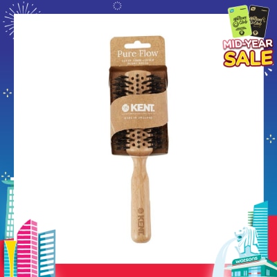 KENT BRUSHES Brushes Lpf5 (Pure Flow Large Vented 35mm Bristle Nylon Mix Round Hair Brush) 1s