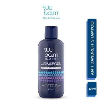 SUU BALM Gentle Moisturising Anti Dandruff Shampoo (Formulated For Itchy, Flaky, Sensitive Scalp) 230ml