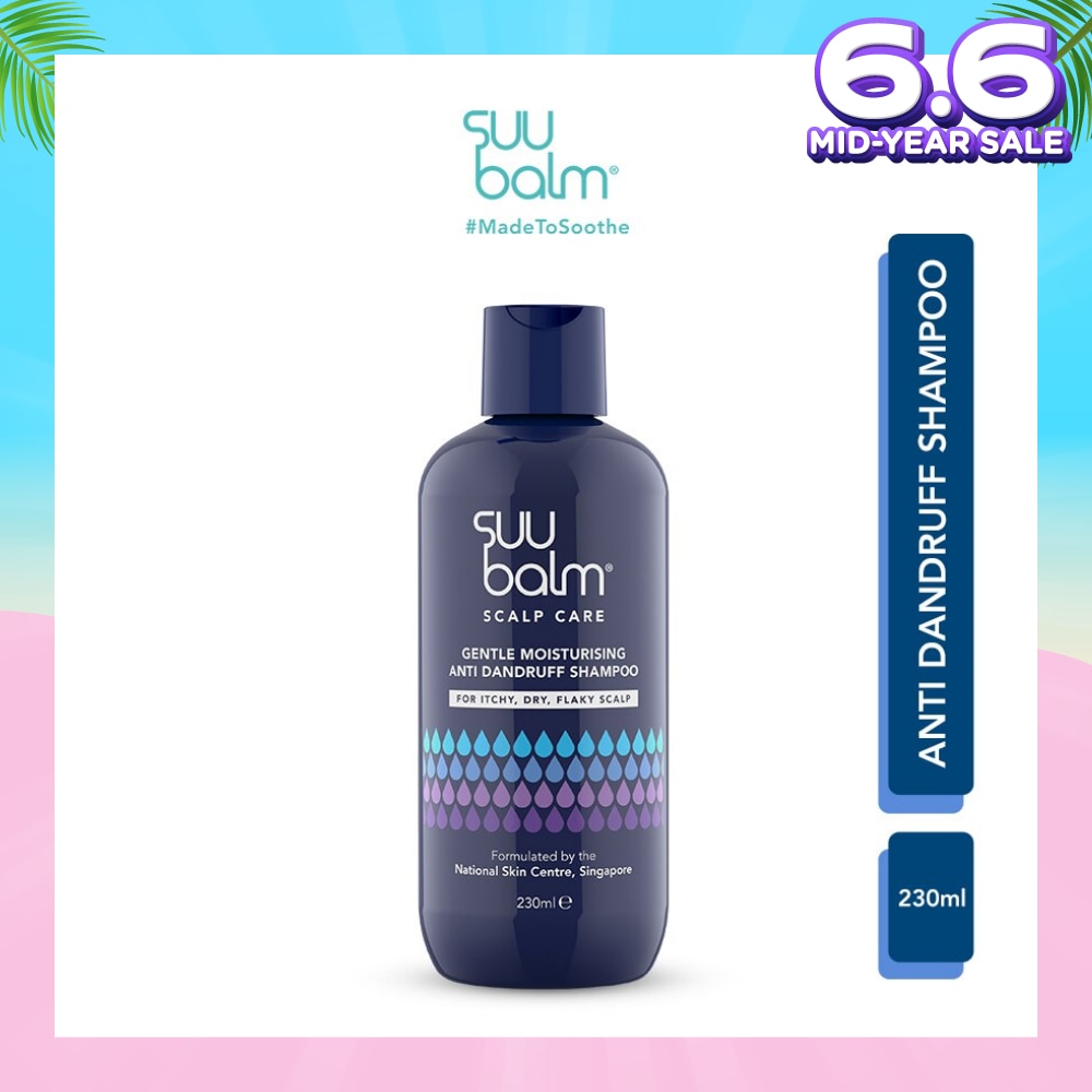 Gentle Moisturising Anti Dandruff Shampoo (Formulated For Itchy, Flaky, Sensitive Scalp) 230ml