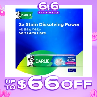 DARLIE - All Shiny White Salt Gum Care Whitening Toothpaste 140g