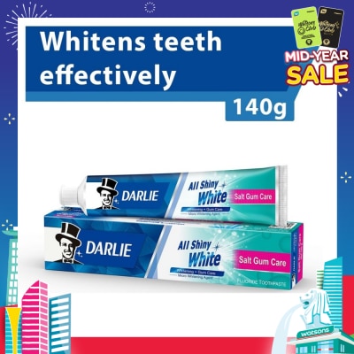 DARLIE All Shiny White Toothpaste Salt Gum Care (Whitens Teeth Effectively) 140g