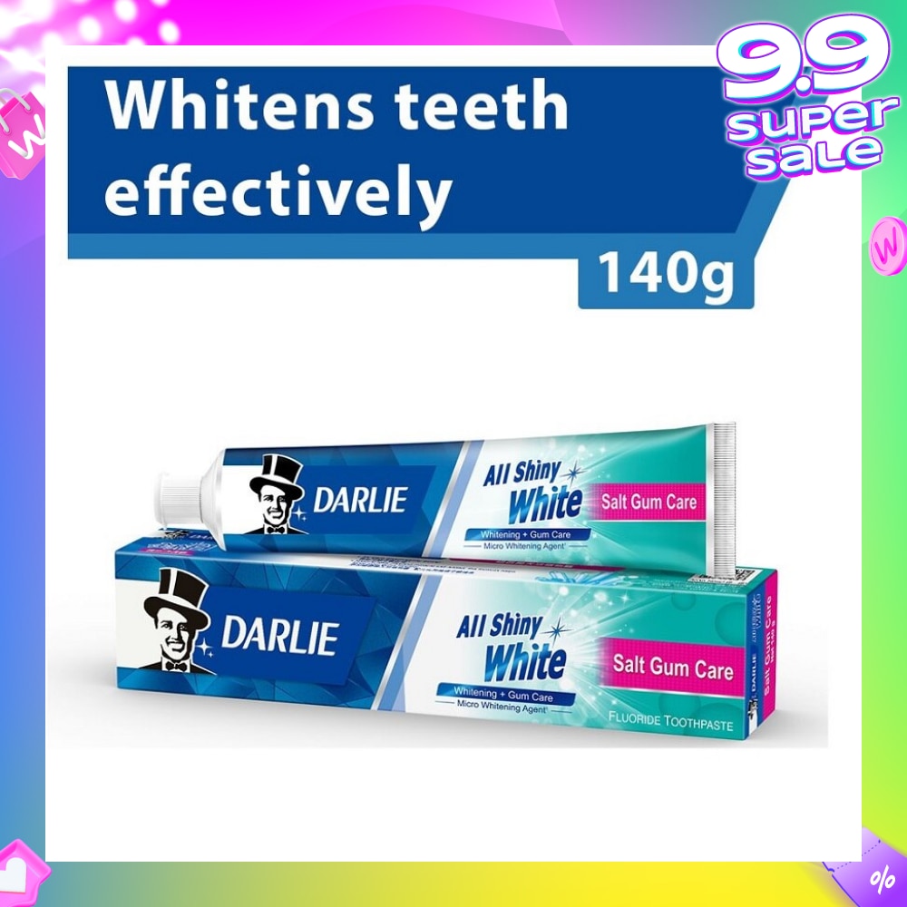 All Shiny White Toothpaste Salt Gum Care (Whitens Teeth Effectively) 140g
