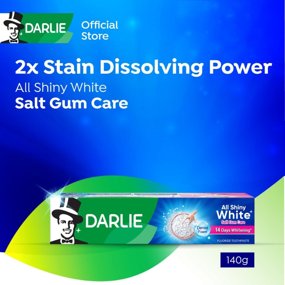 All Shiny White Toothpaste Salt Gum Care (Whitens Teeth Effectively) 140g