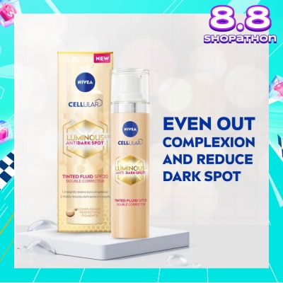 NIVEA The Luminous630 Anti Dark Spot Tinted Fluid SPF20 (Reduce Visible Dark Spots) 4.8g