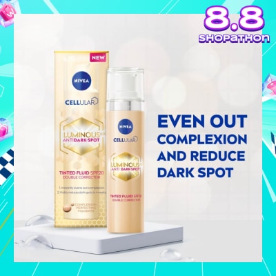 NIVEA The Luminous630 Anti Dark Spot Tinted Fluid SPF20 (Reduce Visible Dark Spots) 4.8g