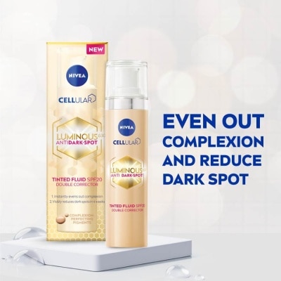 NIVEA The Luminous630 Anti Dark Spot Tinted Fluid SPF20 (Reduce Visible Dark Spots) 4.8g