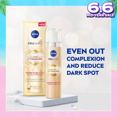 NIVEA The Luminous630 Anti Dark Spot Tinted Fluid SPF20 (Reduce Visible Dark Spots) 4.8g