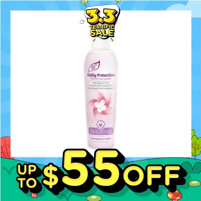 PURE N SOFT Daily Protection Feminine Wash Prebiotics (Anti Bacterial And Anti Candidiasis) 200ml