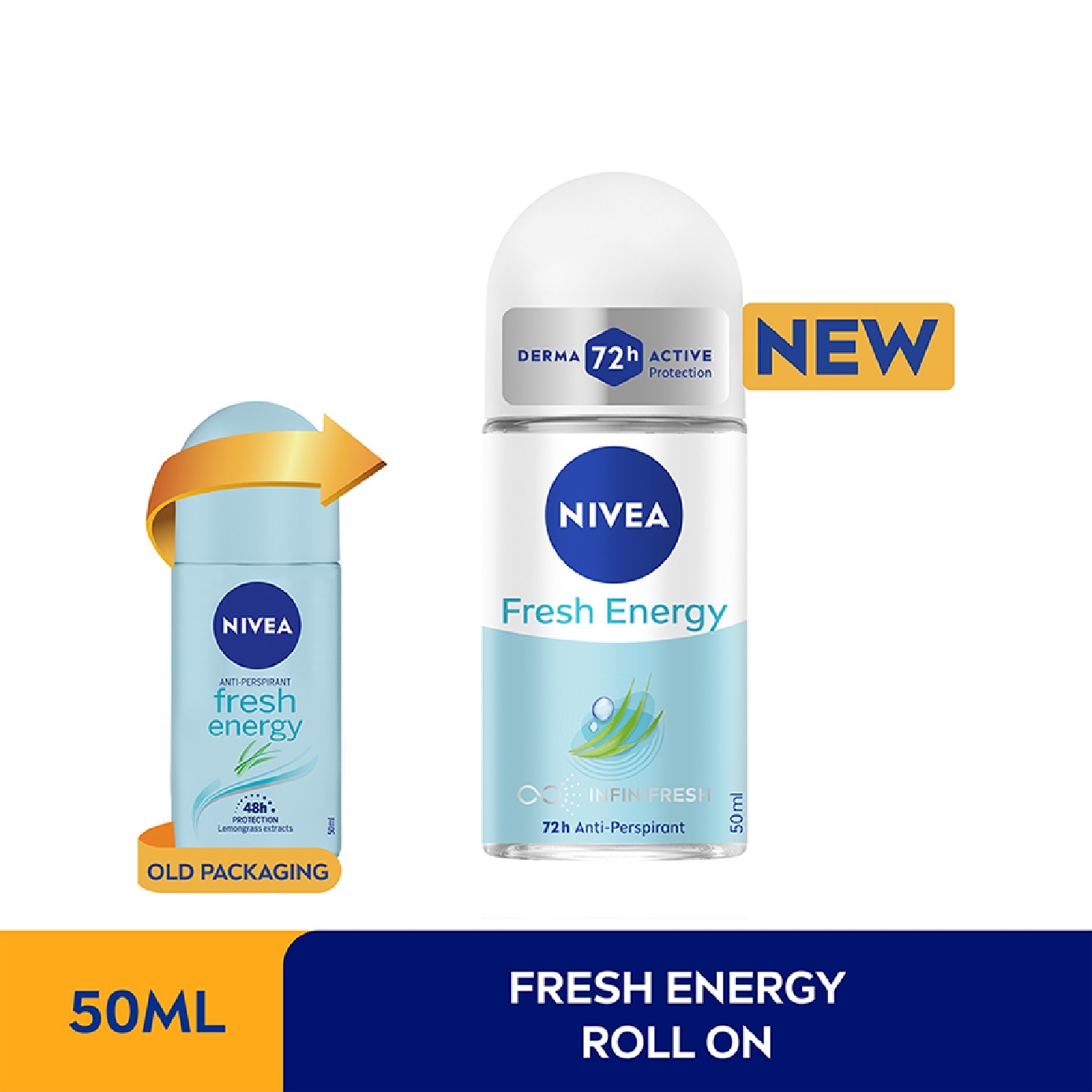 Nivea Energy Fresh Roll-on Deodorant 50ml<BR>