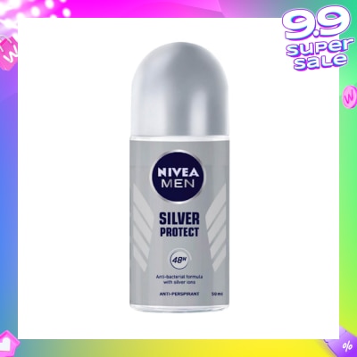 NIVEA Deo (M) Roll-on Silver Protect 50ml