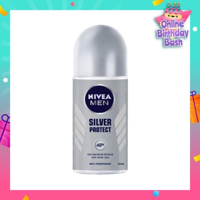 NIVEA Deo (M) Roll-on Silver Protect 50ml