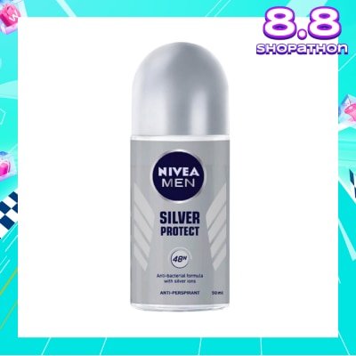 NIVEA Deo (M) Roll-on Silver Protect 50ml