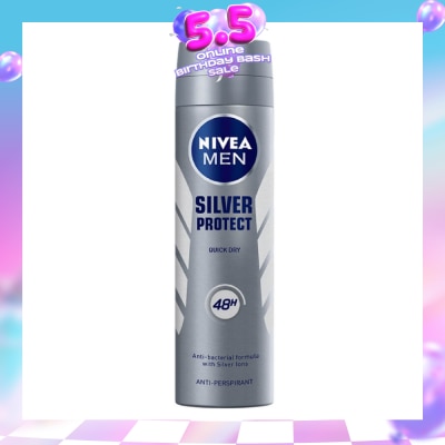 NIVEA - Deo (M) Spray Silver Protect (Dynamic Power) 150ml