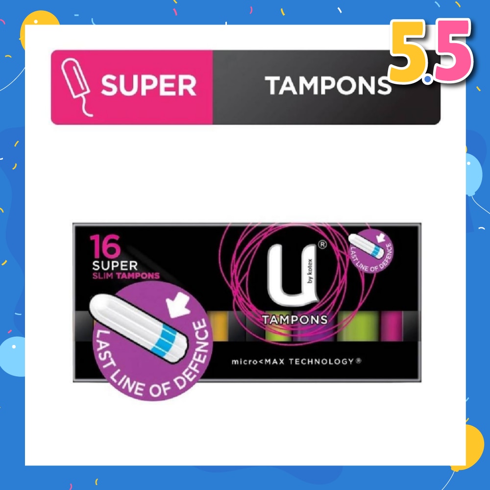 U Tampon Slim Super 16s
