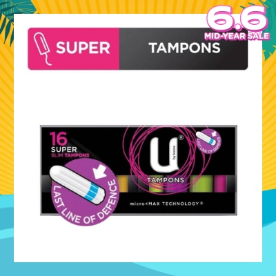 KOTEX U Tampon Slim Super 16s