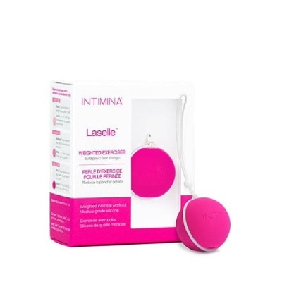 INTIMINA Laselle Weighted Kegel Exerciser Pink (Build Pelvic Floor Strength) 48g x 1s