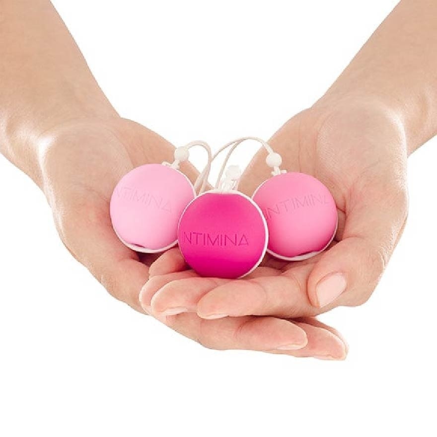 Laselle Weighted Kegel Balls Exerciser Set Pink (Build Pelvic Floor Strength) x 3s