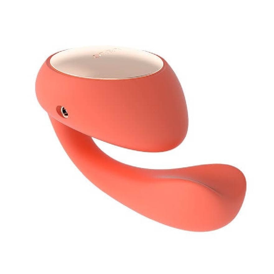 Ida Wave App Controlled Dual Stimulation Massager Vibrator Coral Red 1s