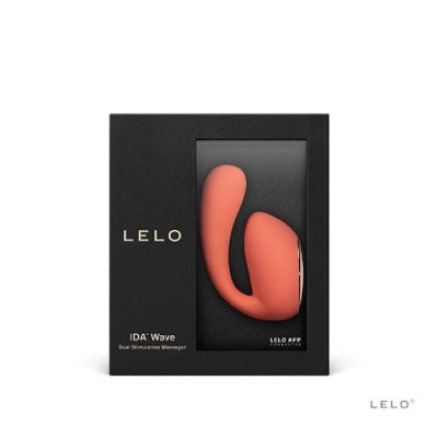 LELO Ida Wave App Controlled Dual Stimulation Massager Vibrator Coral Red 1s