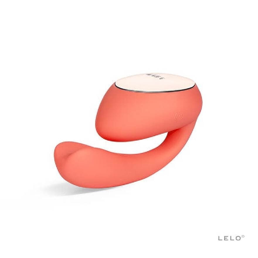 Ida Wave App Controlled Dual Stimulation Massager Vibrator Coral Red 1s