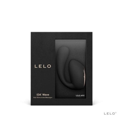 LELO Ida Wave App Controlled Dual Stimulation Massager Vibrator Black 1s