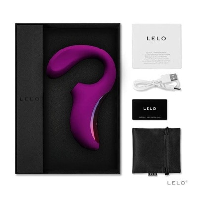 LELO Enigma Cruise Dual Stimualtion Sonic Clitoral Air Stimulator Massager Deep Rose 1s