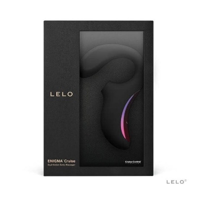 LELO Enigma Cruise Dual Stimualtion Sonic Clitoral Air Stimulator Massager Black 1s