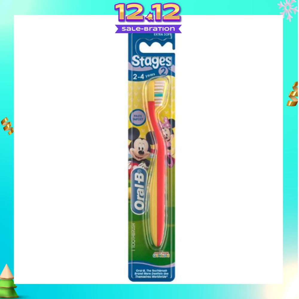 Stages 2 (2-4years) Extra Soft Toothbrush with Disney Characters 1 Count