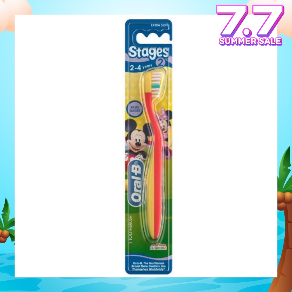 Stages 2 (2-4years) Extra Soft Toothbrush with Disney Characters 1 Count