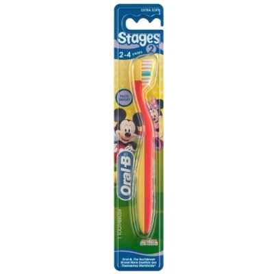 ORAL-B Stages 2 (2-4years) Extra Soft Toothbrush with Disney Characters 1 Count