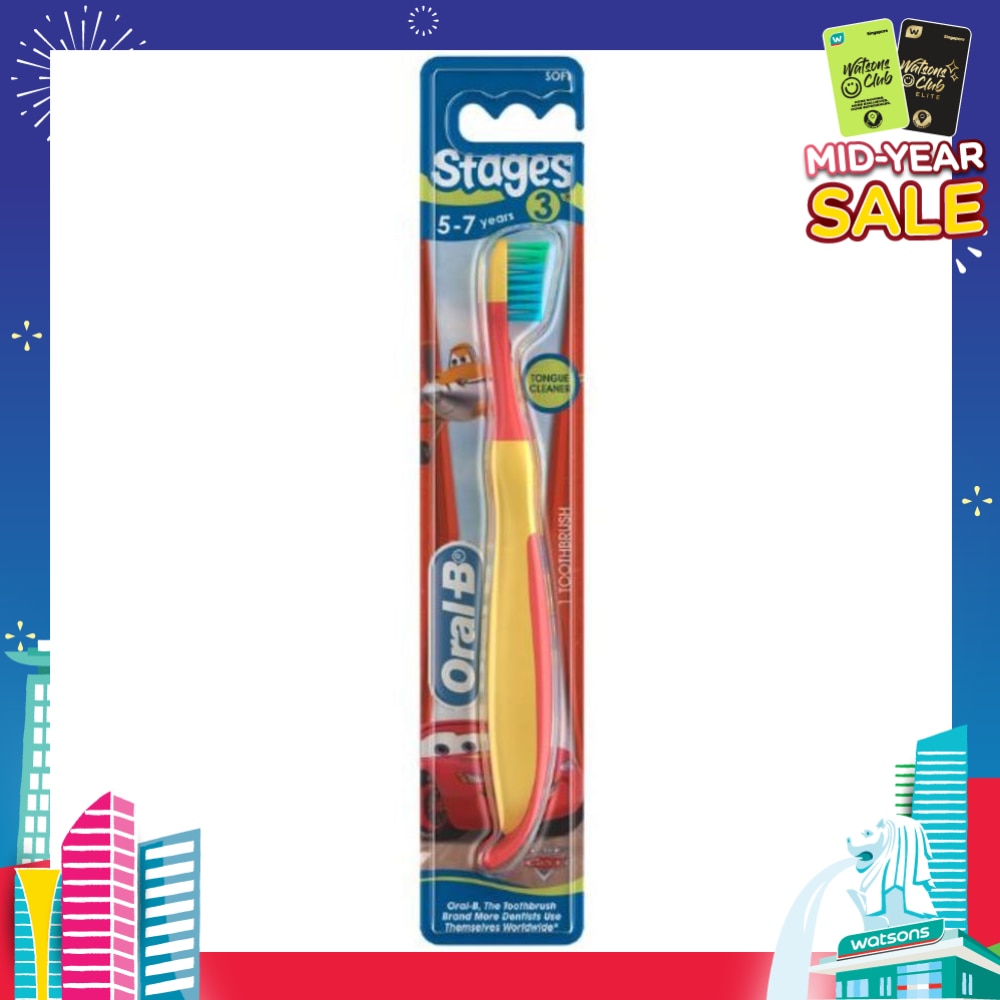 Stages 3 (5-7years) Soft Toothbrush with Disney Characters 1 Count