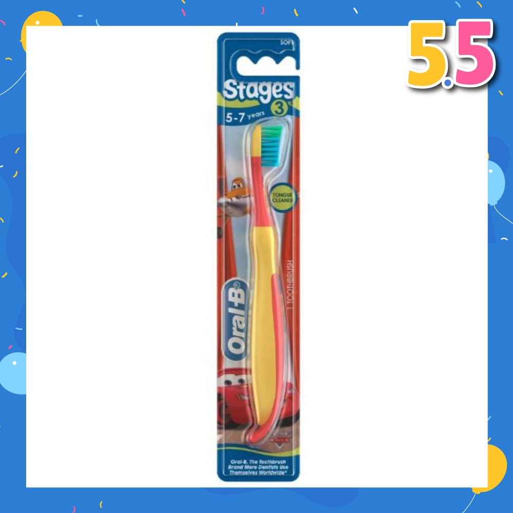 Stages 3 (5-7years) Soft Toothbrush with Disney Characters 1 Count
